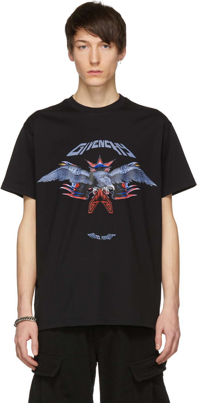 Givenchy: Black Eagle T-Shirt | SSENSE