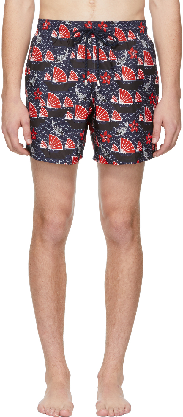 Vilebrequin Blue Hong Kong Mahina Swim Shorts SSENSE