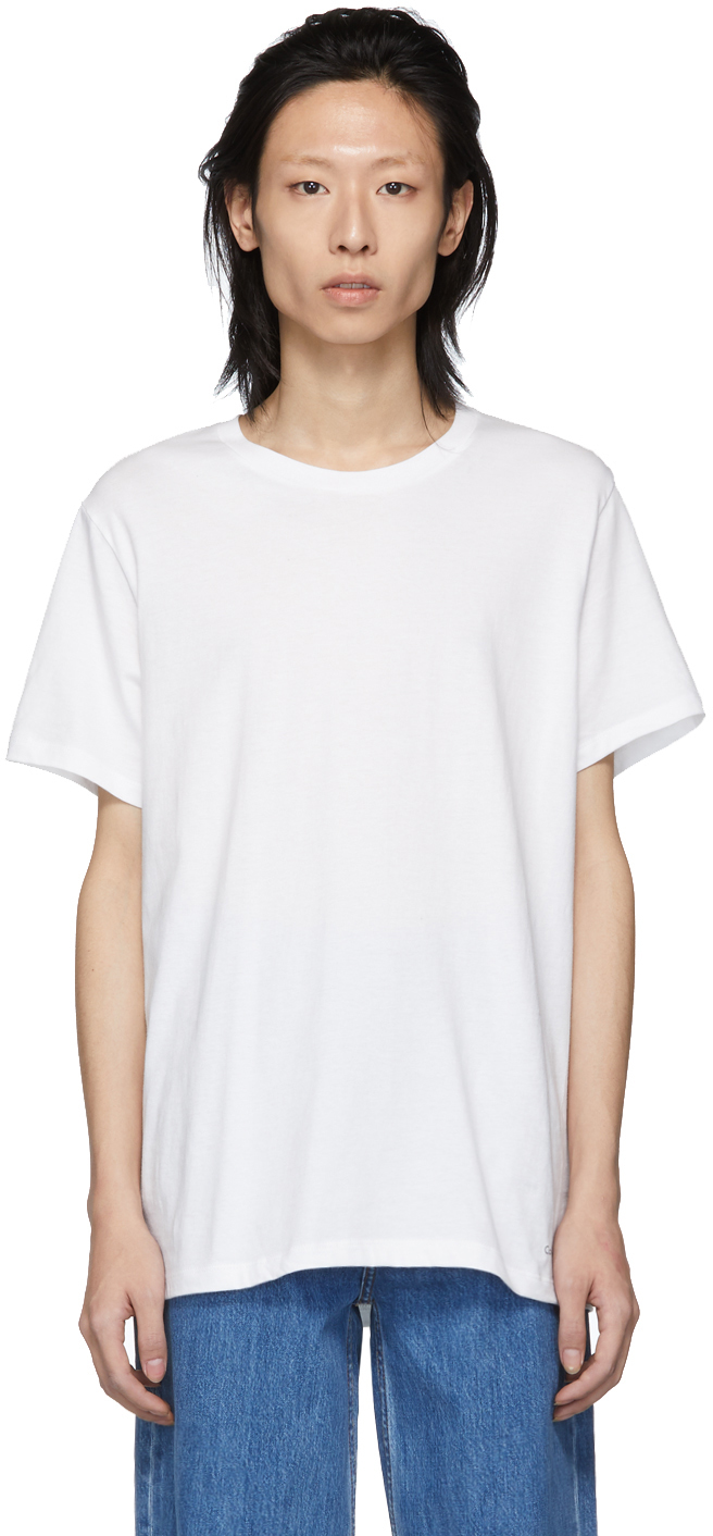 Calvin Klein Underwear: Three-Pack White Classic Fit T-Shirt | SSENSE