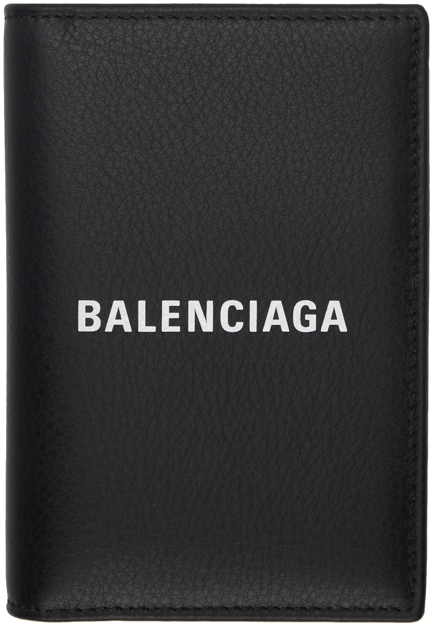 Balenciaga Black Everyday Passport Holder SSENSE