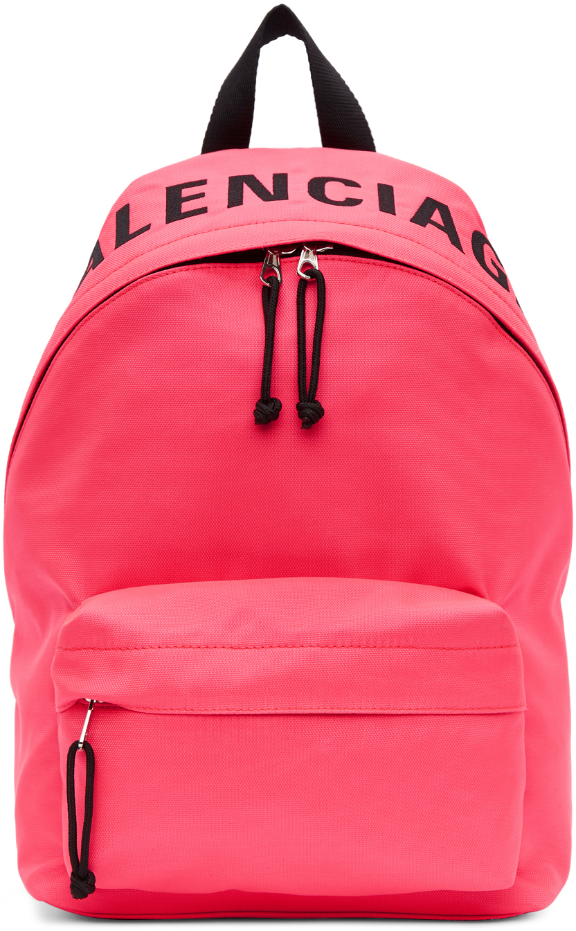 Balenciaga: Pink Small Wheel Backpack | SSENSE