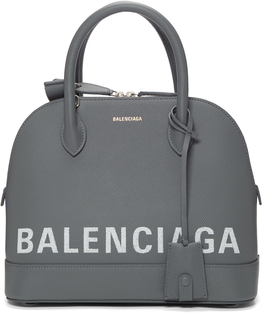 Balenciaga Ville Small Logo Calfskin TopHandle Bag  Neiman Marcus