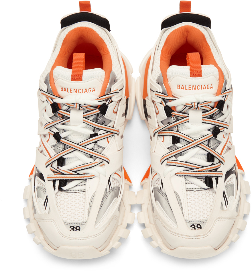 balenciaga track sneakers orange