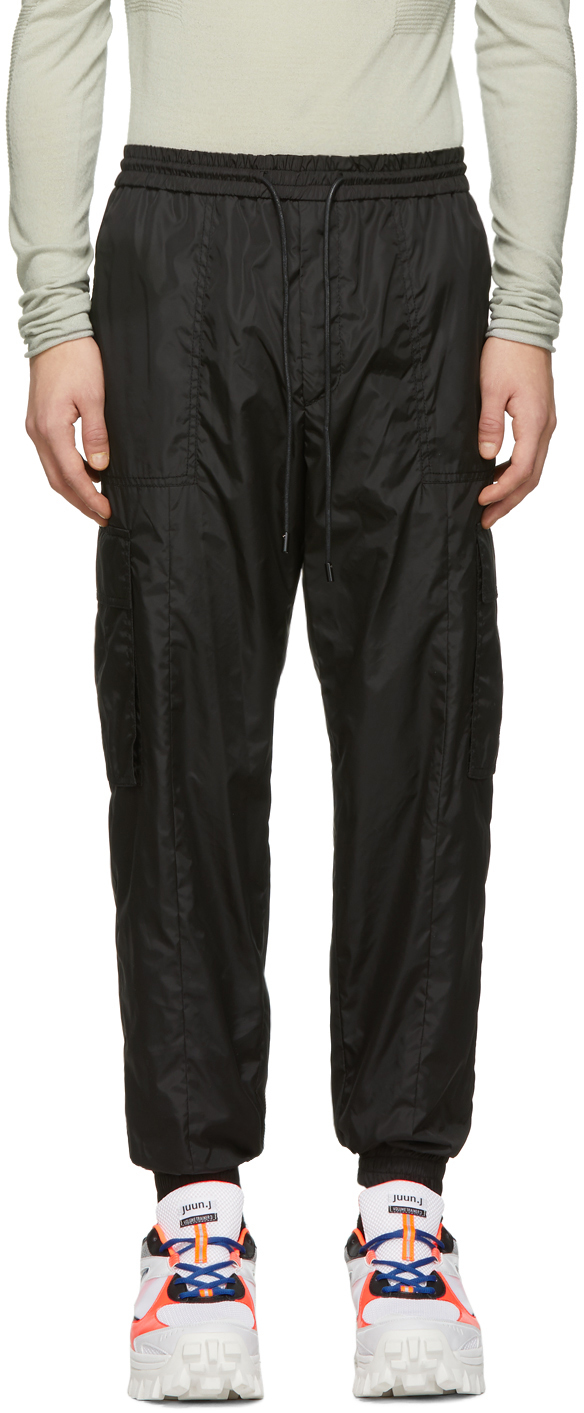 Juun.J Black Jogging Cargo Pants SSENSE