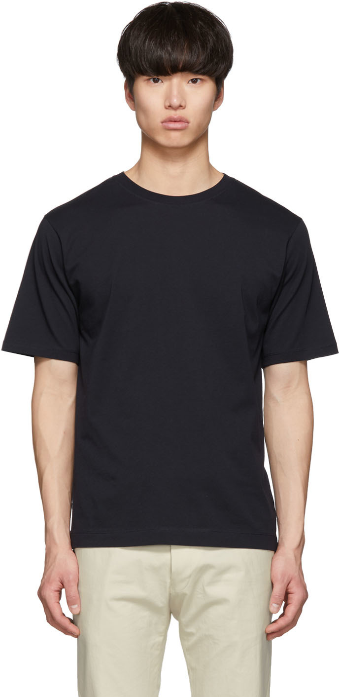 Dries Van Noten: Navy Hob T-Shirt | SSENSE