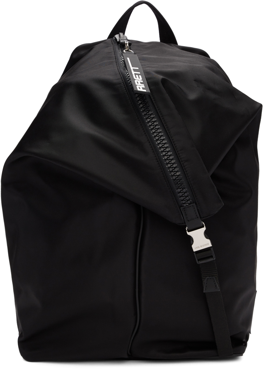 Neil Barrett: Black Large Diagonal Backpack | SSENSE