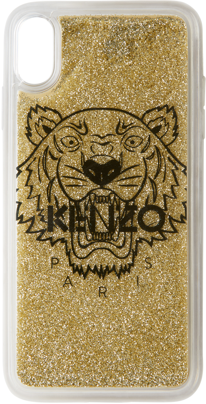 Exclusief zag Smaak Gold Tiger iPhone X+ Case by Kenzo | SSENSE