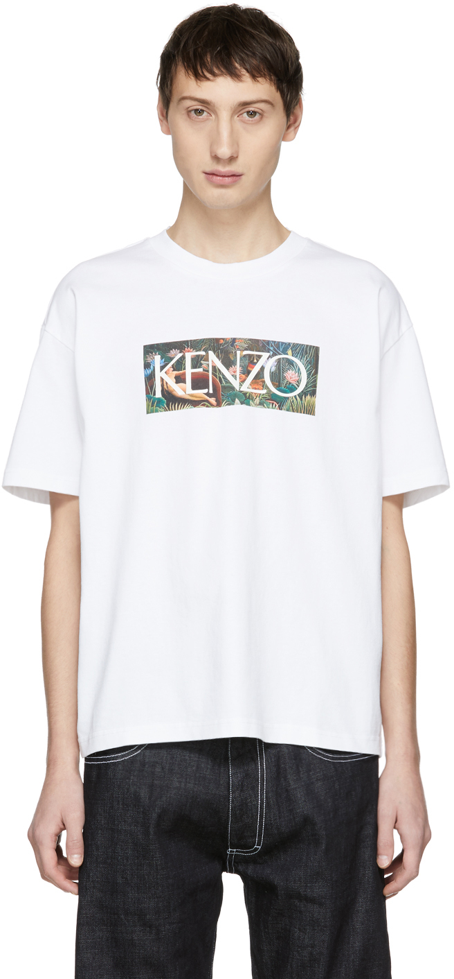 Kenzo: White Memento Logo T-Shirt | SSENSE UK