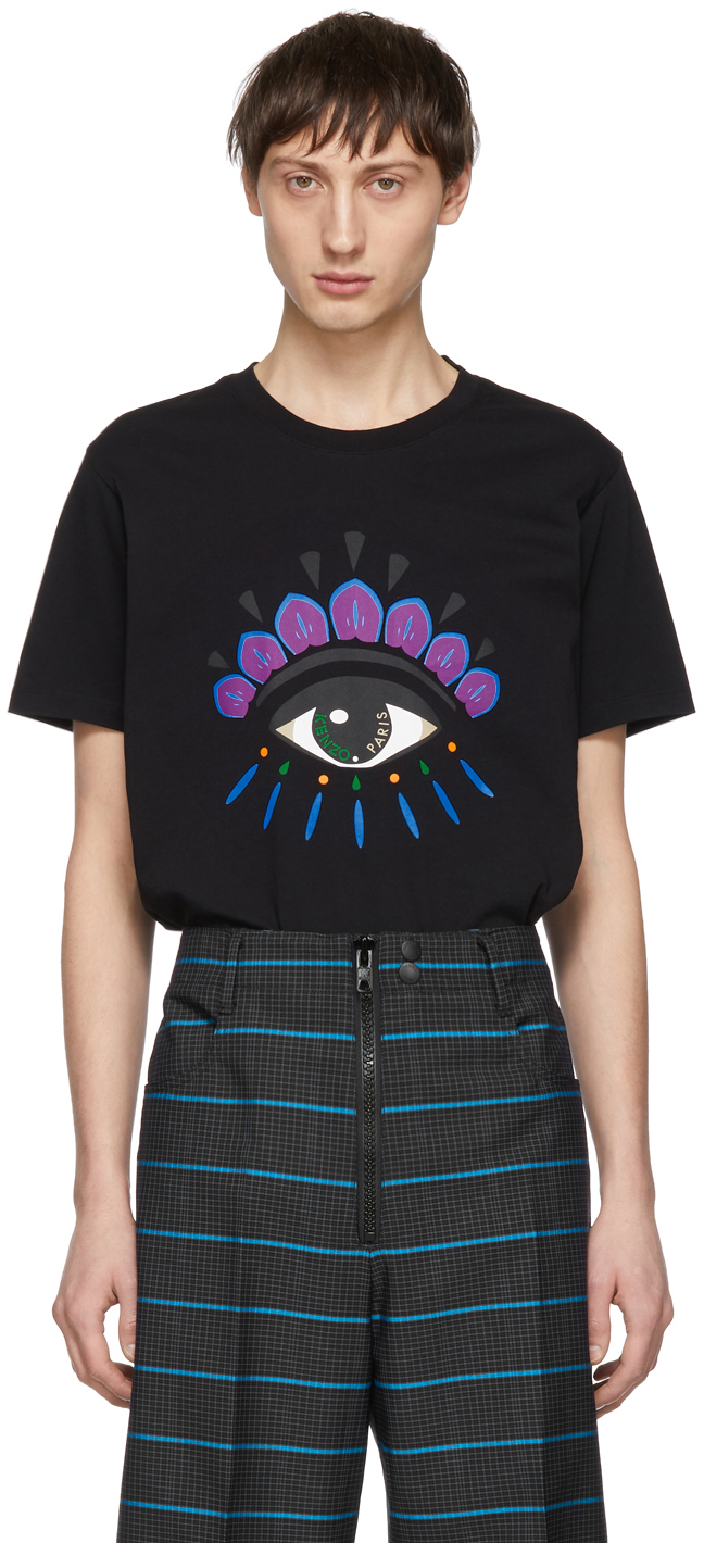 Kenzo: Black Eye T-Shirt | SSENSE Canada