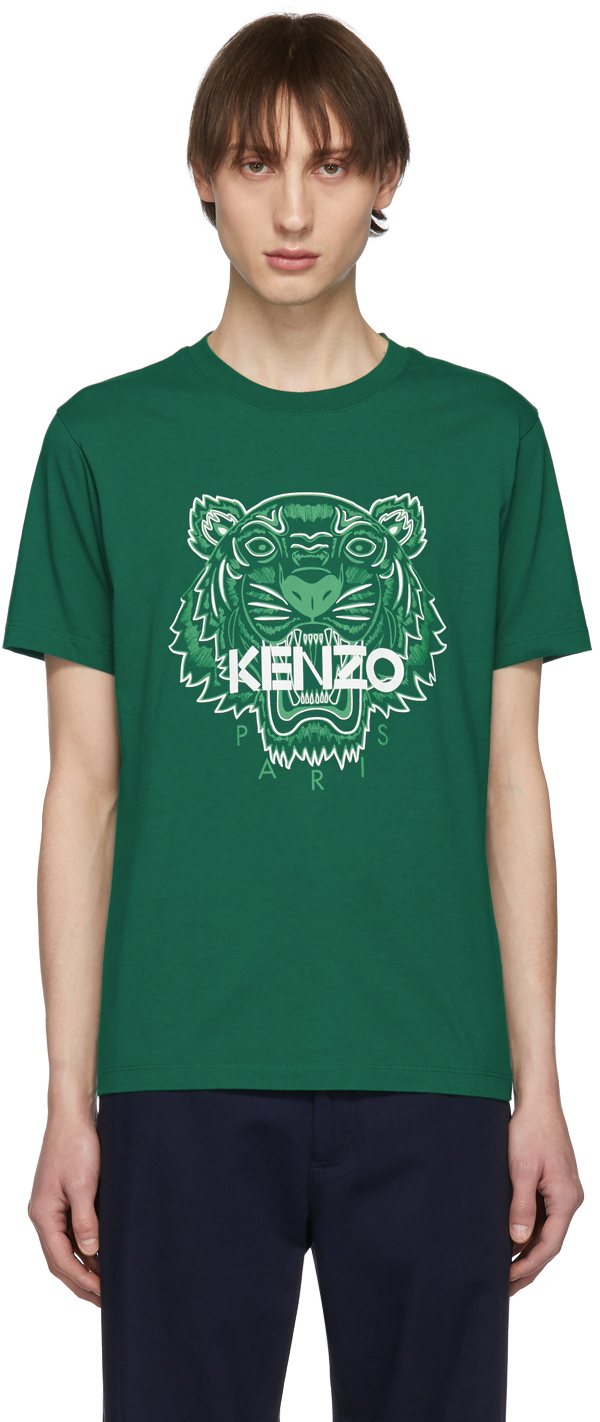 Green Two-Tone Tiger T-Shirt