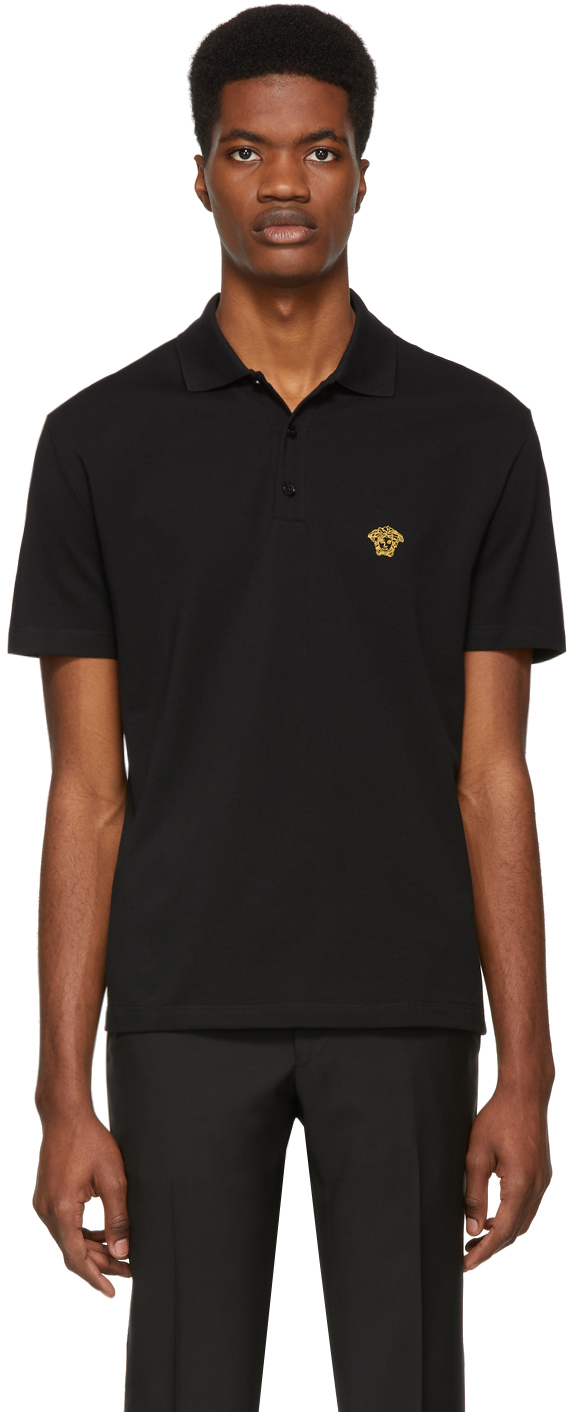 Versace: Black Medusa Polo | SSENSE Canada