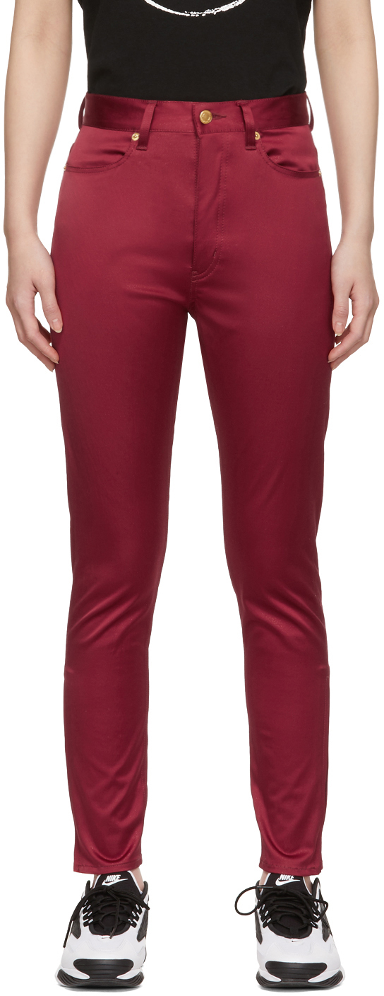 Undercover Red Shiny Trousers