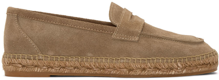 Castañer: Brown Suede Nacho Espadrilles | SSENSE