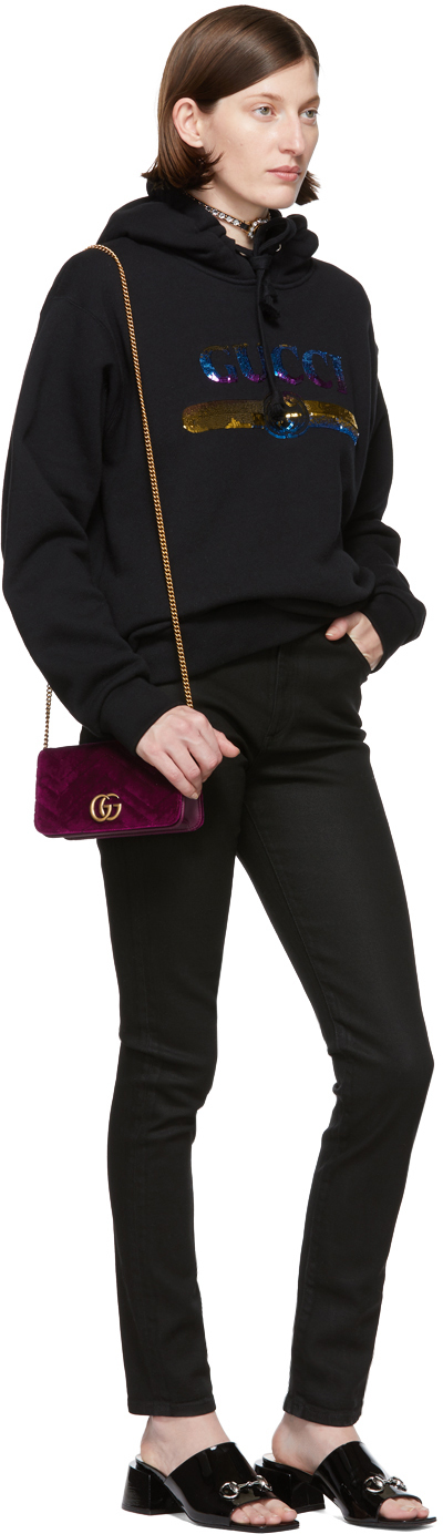 gucci purple marmont bag