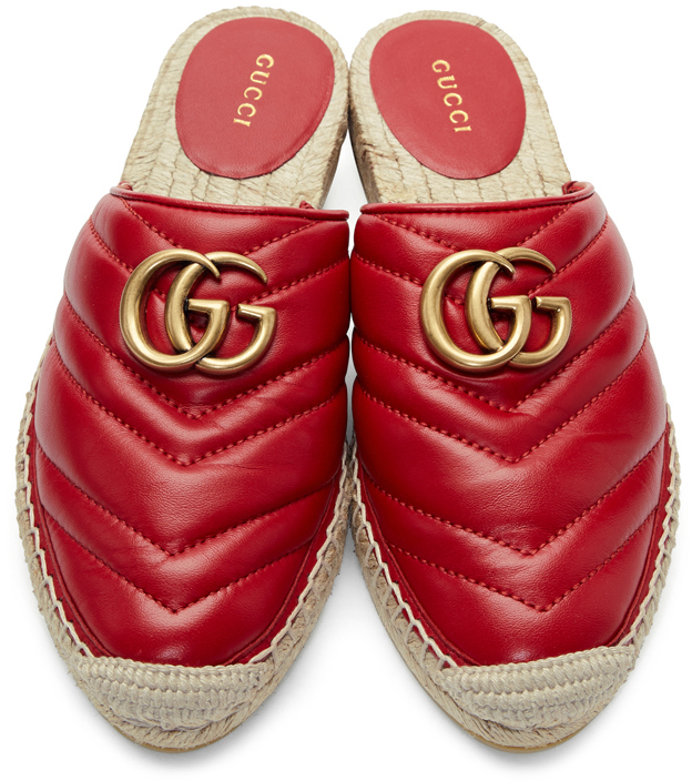 gucci red espadrilles