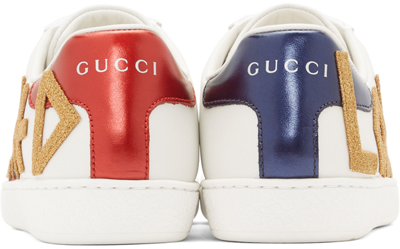 Gucci: White 'Loved' Ace Sneakers | SSENSE