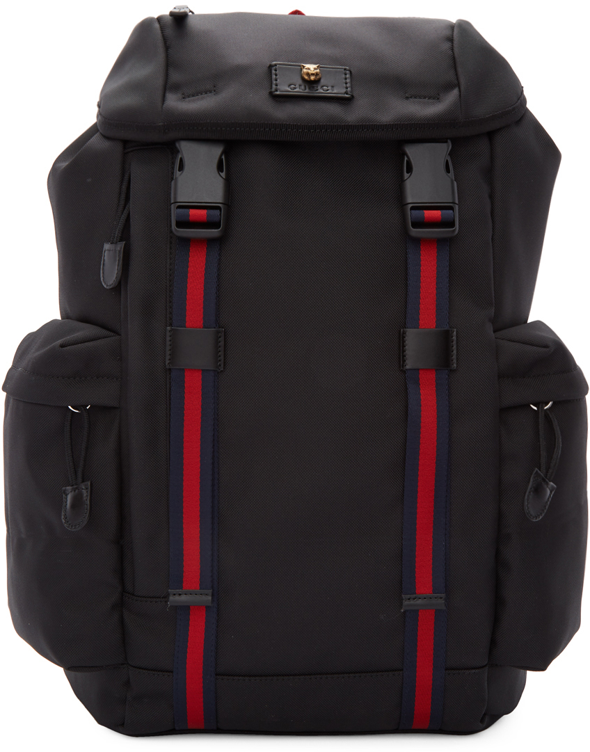 black medium backpack