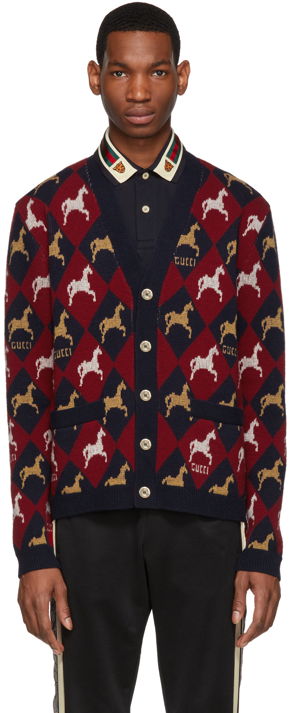 gucci horse cardigan