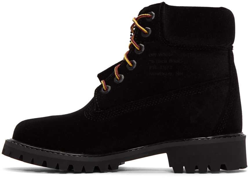 off white black timberlands