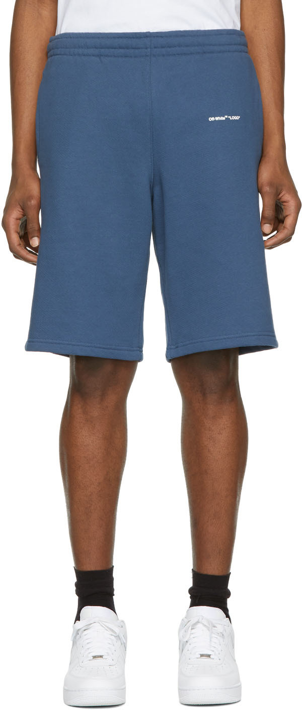 blue sweat shorts