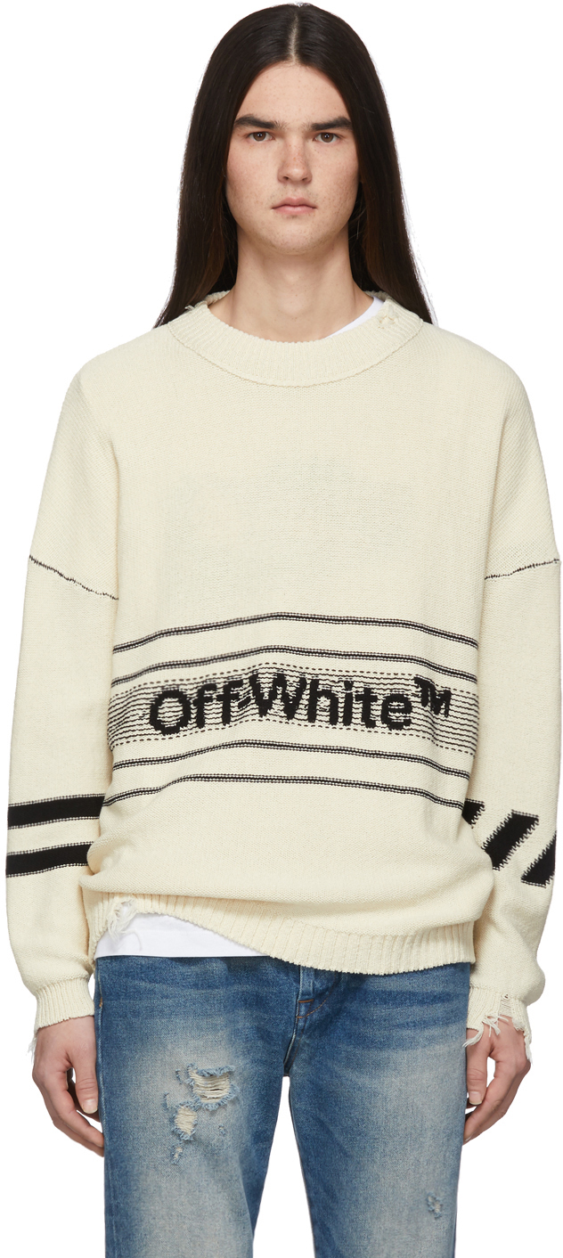 Off-White: Off-White Logo Sweater | SSENSE
