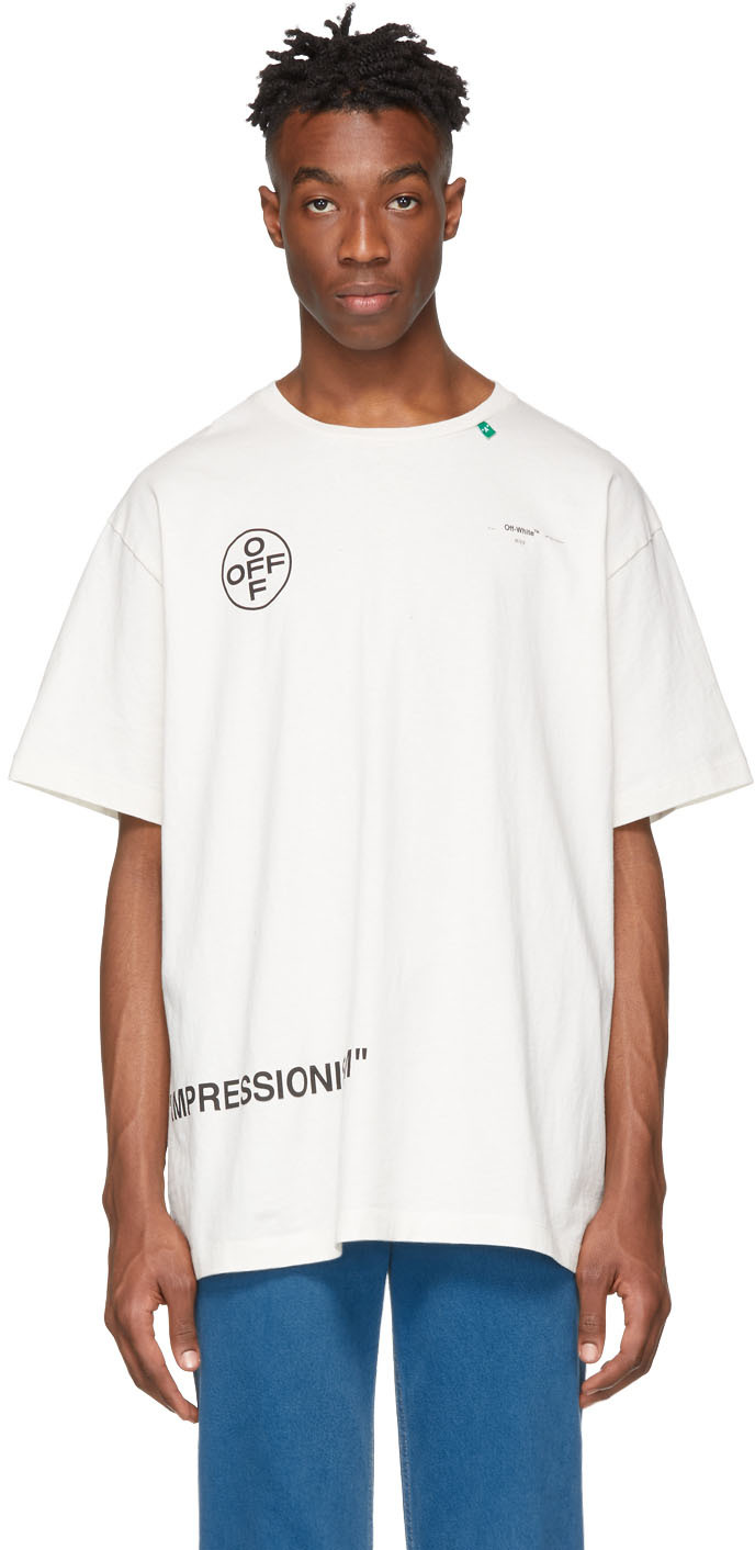 Off-White: Off-White Oversized Stencil T-Shirt | SSENSE Canada