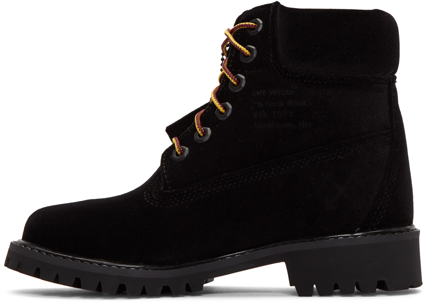 velvet black timberlands