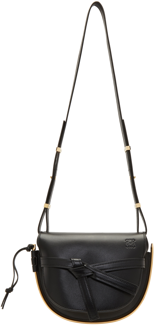 Loewe: Black Small Gate Frame Bag | SSENSE UK