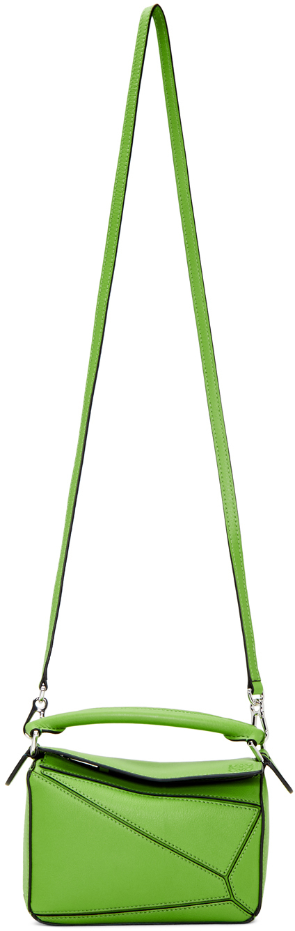 Loewe: Green Mini Puzzle Bag | SSENSE