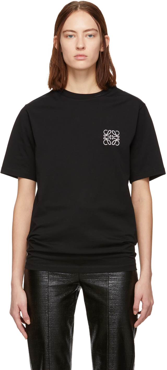 Loewe: Black Anagram T-Shirt | SSENSE