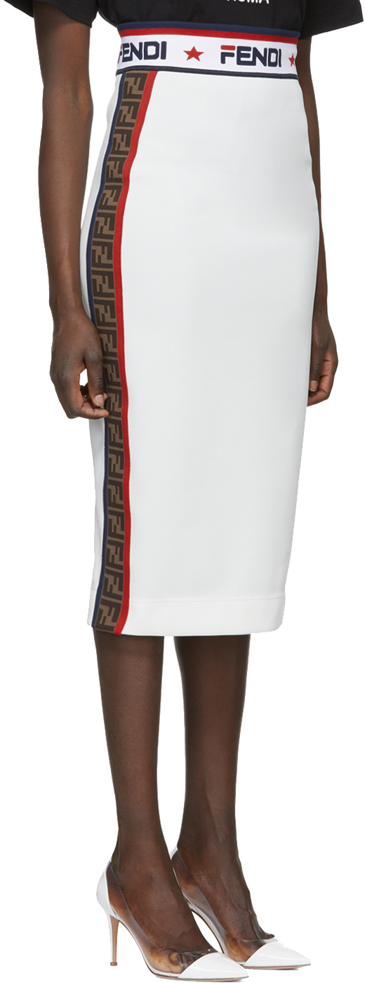 fendi white skirt