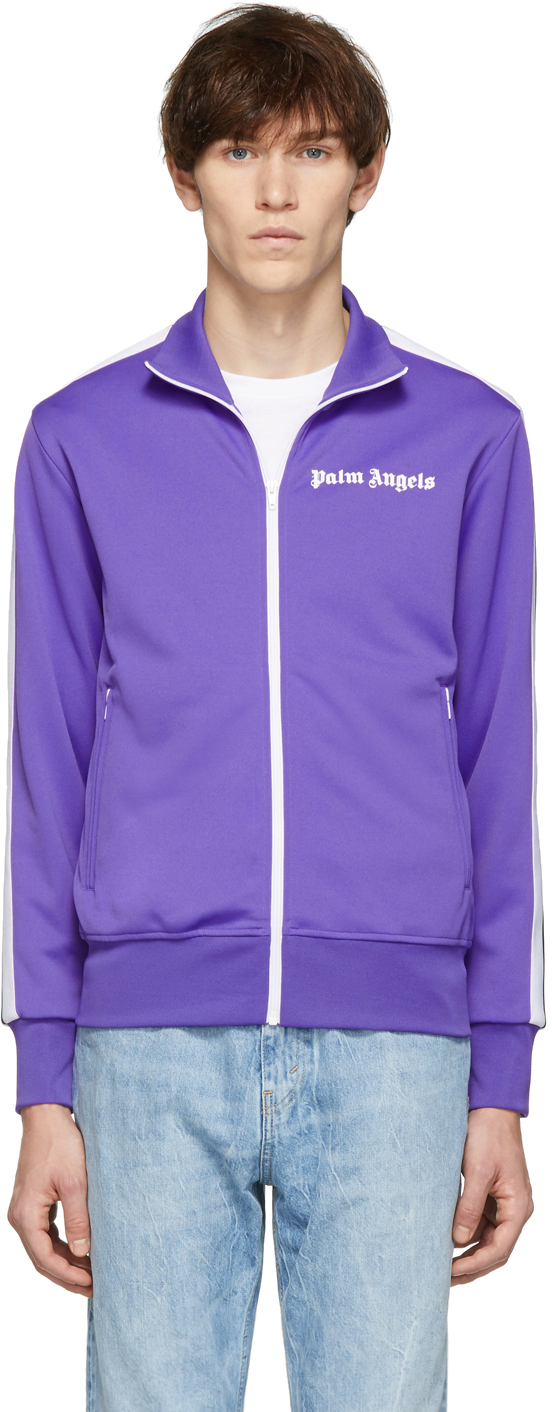 Palm Angels: Purple Classic Track Jacket | SSENSE