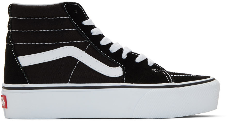 Vans: Black Sk8-Hi Platform Sneakers | SSENSE