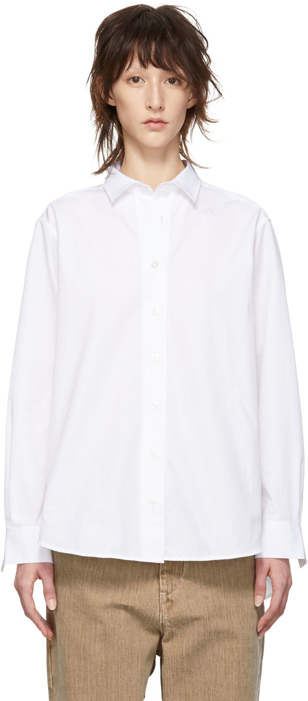 TOTEME: White Capri Shirt | SSENSE Canada