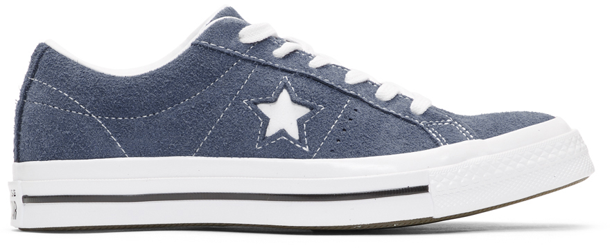 Converse: Navy Suede One Star Sneakers | SSENSE