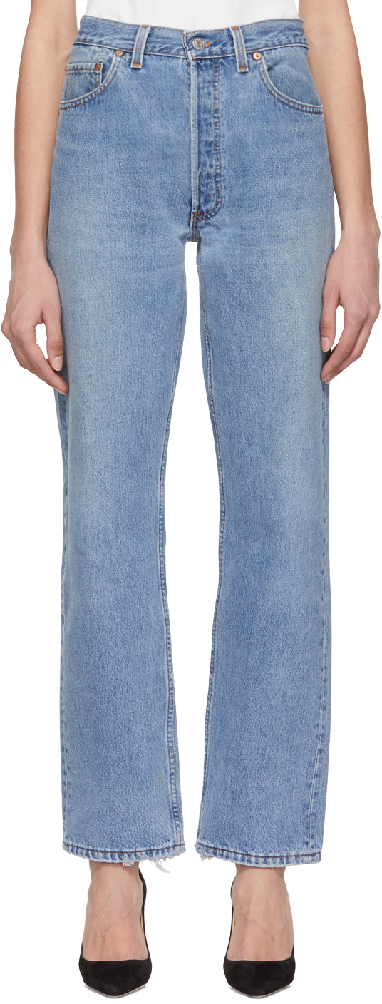 Re/Done: Blue Levi's Edition 90s Jeans | SSENSE