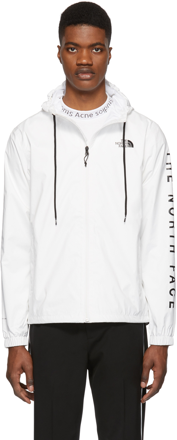 The North Face White Cultivation Rain Jacket SSENSE Canada