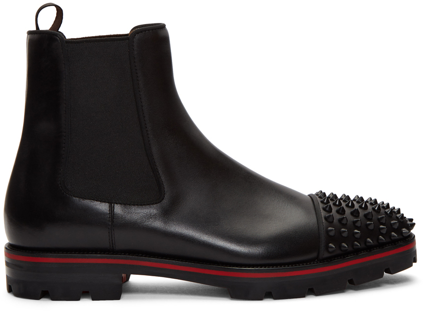 spiked chelsea boots