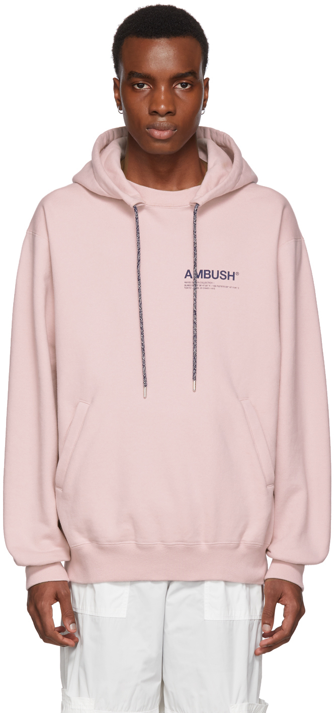 AMBUSH: SSENSE Exclusive Pink Logo Hoodie | SSENSE