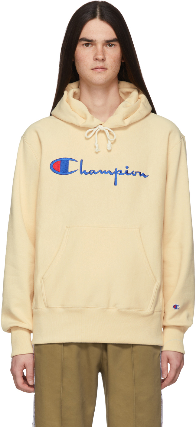 champion hoodie beige