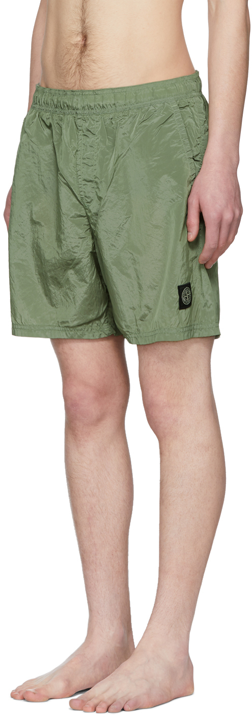 stone island swim shorts green