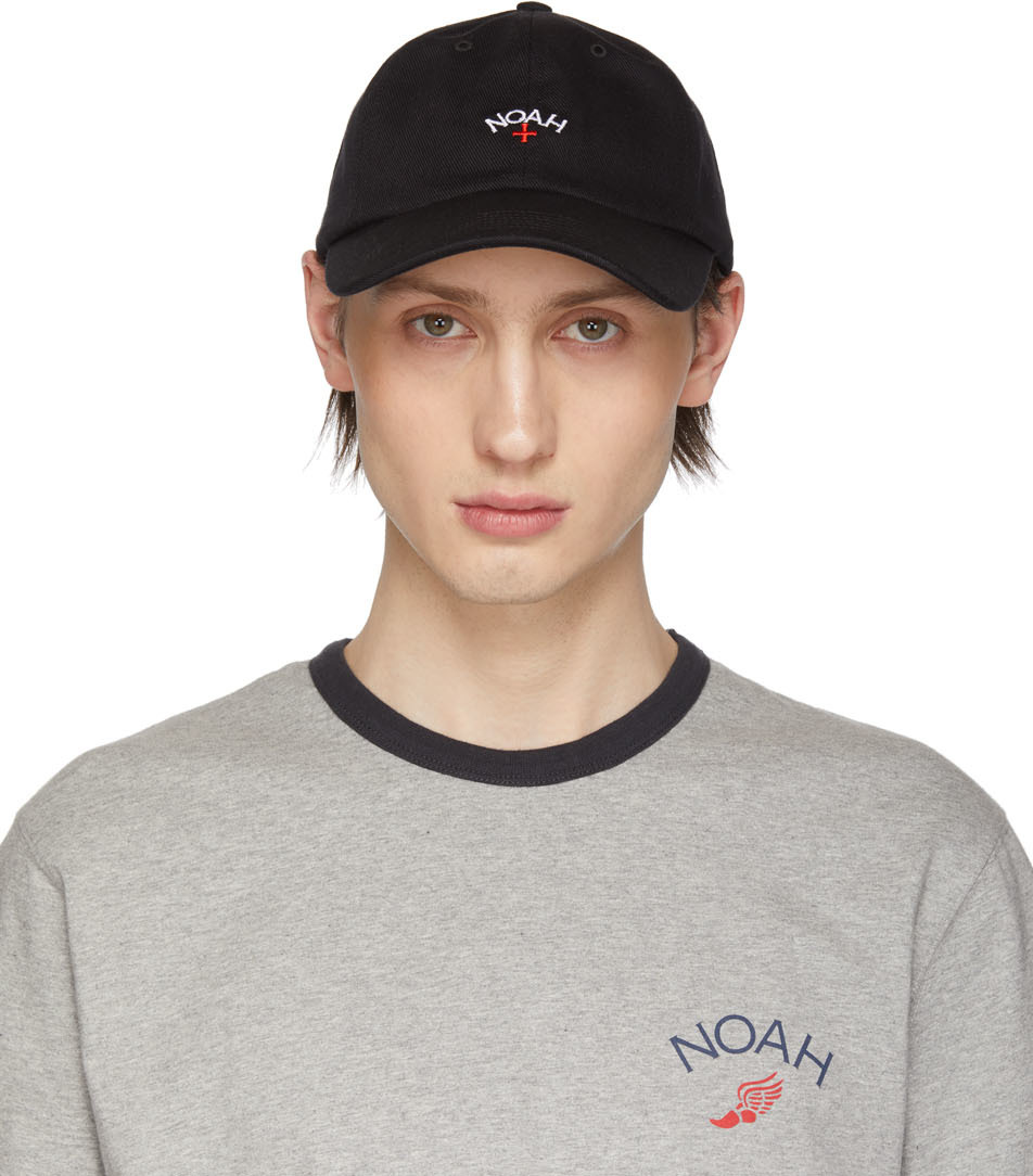 Noah: Black Core Logo Cap | SSENSE Canada