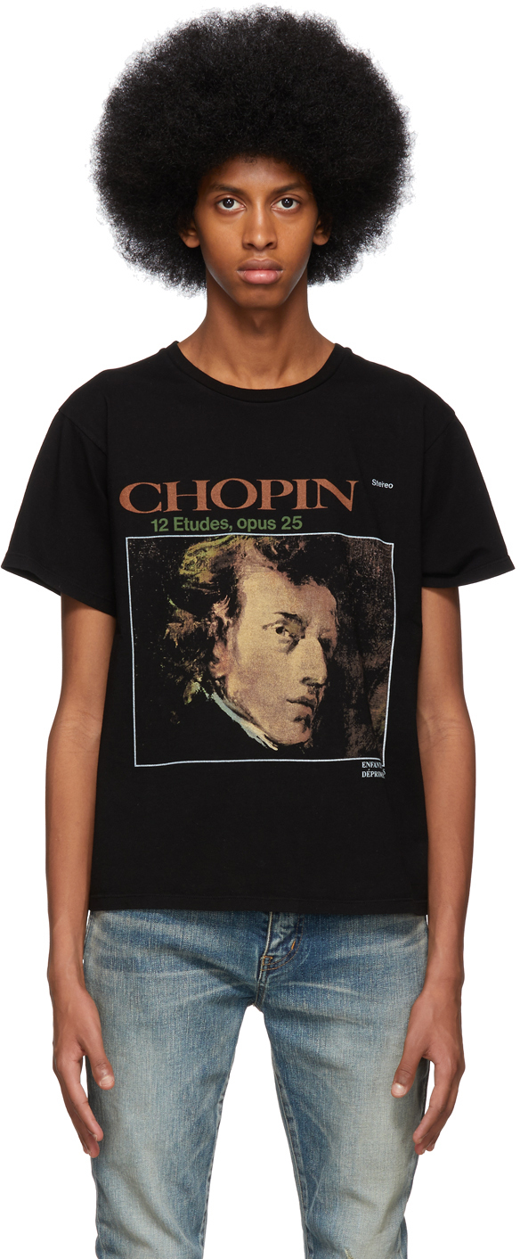 Enfants Riches Déprimés: Black Chopin T-Shirt | SSENSE