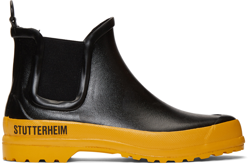 yellow chelsea rain boots