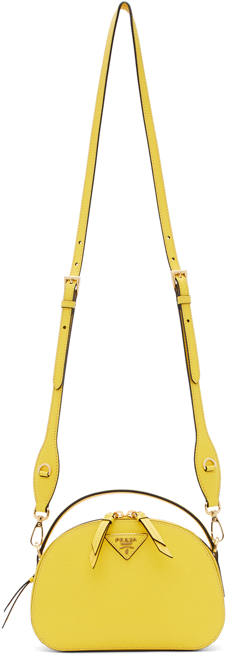 Prada Yellow Saffiano Odette Bag Prada