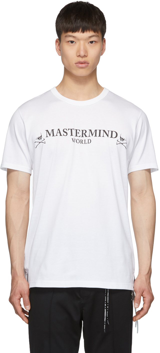 mastermind WORLD: White Logo T-Shirt | SSENSE