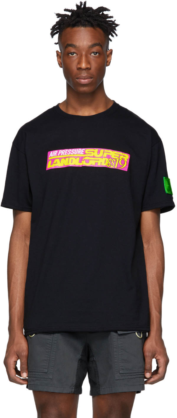 Landlord: Black Air Pressure T-Shirt | SSENSE