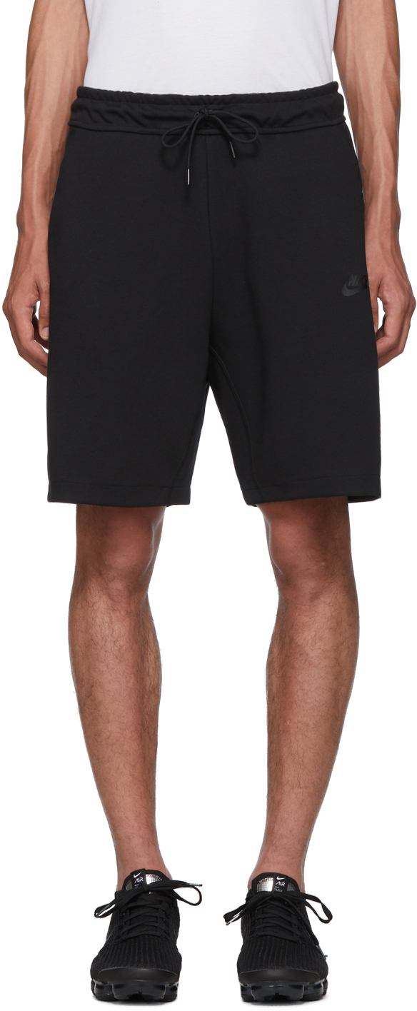 Nike Black Tech Fleece Shorts SSENSE
