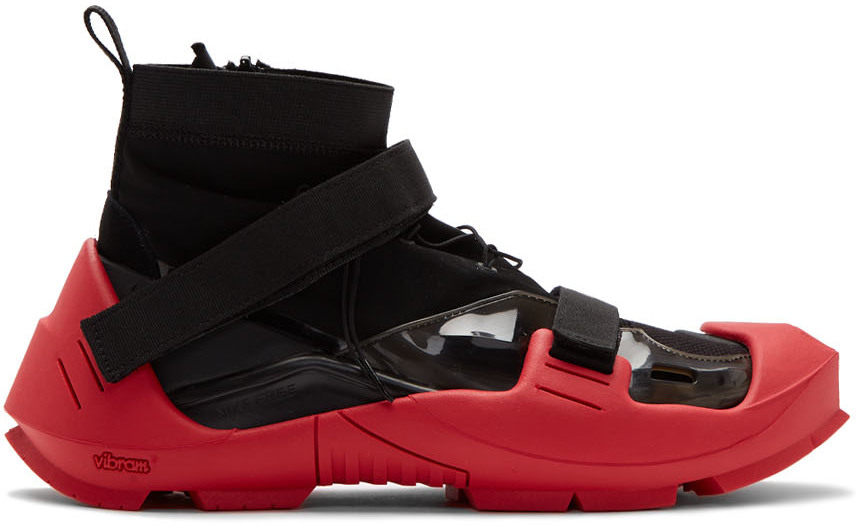 Nike: Black & Red MMW Edition Free TR 3 SP Sneakers | SSENSE Canada