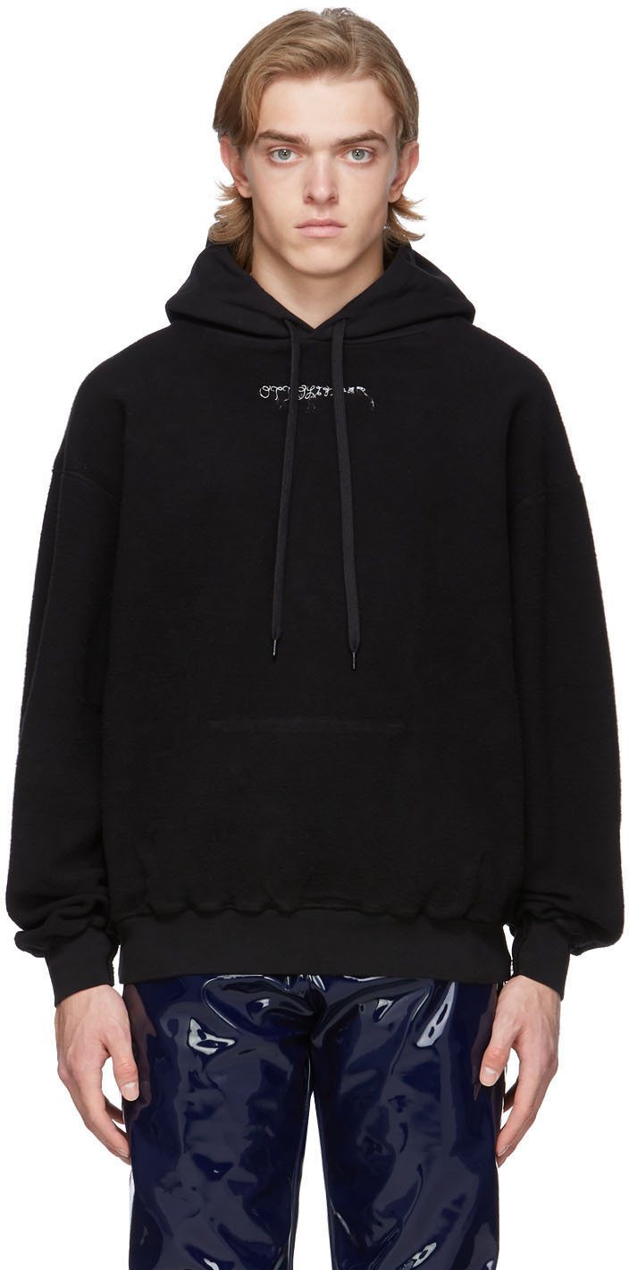 Ottolinger: SSENSE Exclusive Black Fleece Hoodie | SSENSE